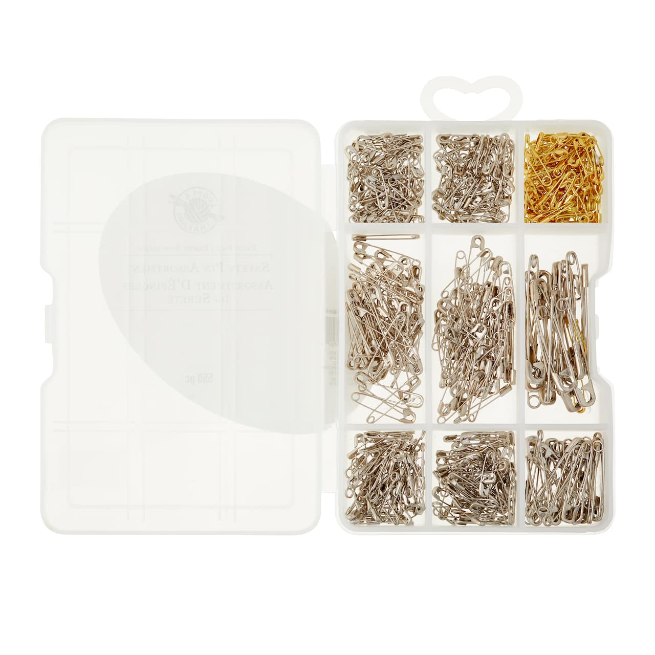 6 Packs: 550 ct. (3,300 total) Mixed Safety Pins by Loops & Threads™